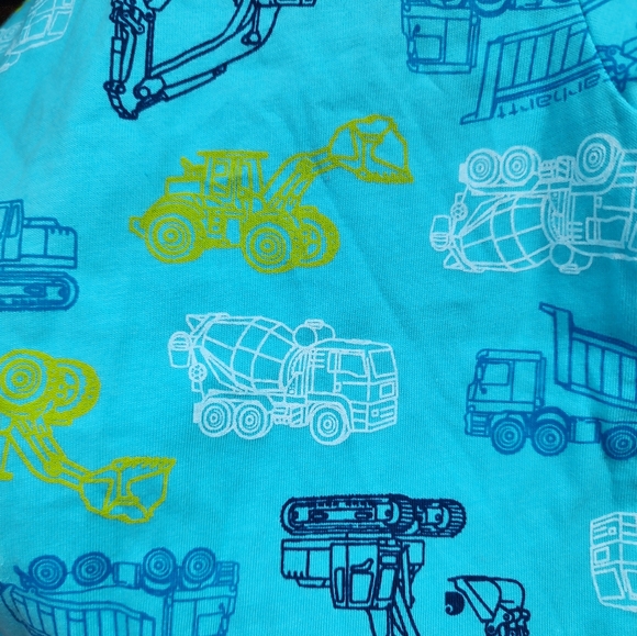 Carhartt Boys Short Sleeve Romper, Construction Pattern - Picture 5 of 7